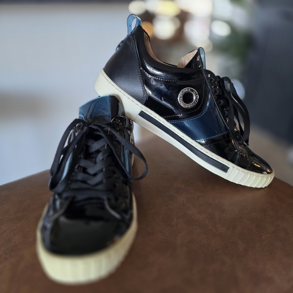 Alessandro Dell'acqua Patent Leather Sneakers